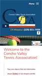 Mobile Screenshot of conchovalleytennis.net